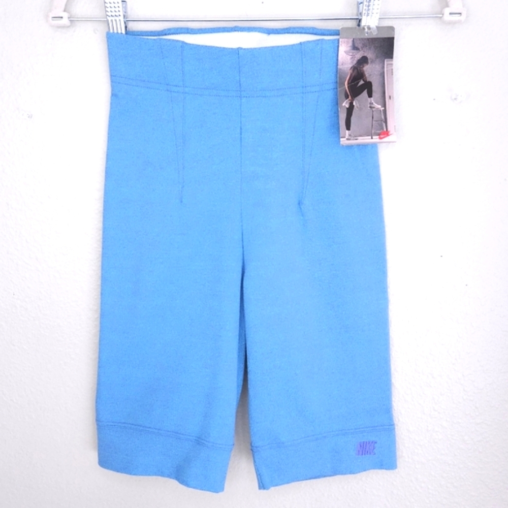 Vintage NIKE Athletic Shorts 9" Blue MEDIUM Gray Tag